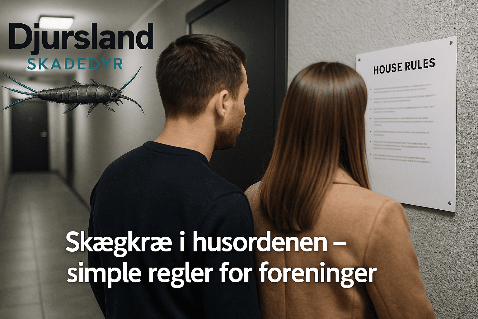 Husorden eller regeldokument med fokus på skægkræ i en boligforening.