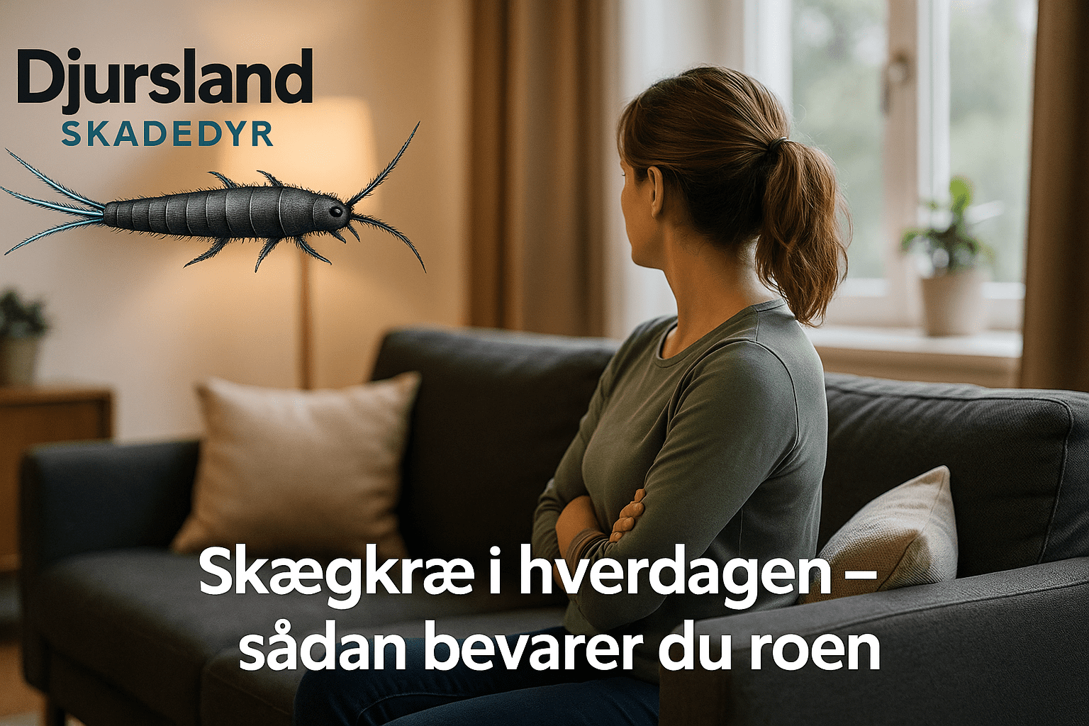 Skægkræ, der bevæger sig rundt i en almindelig bolig med møbler og hverdagsting.